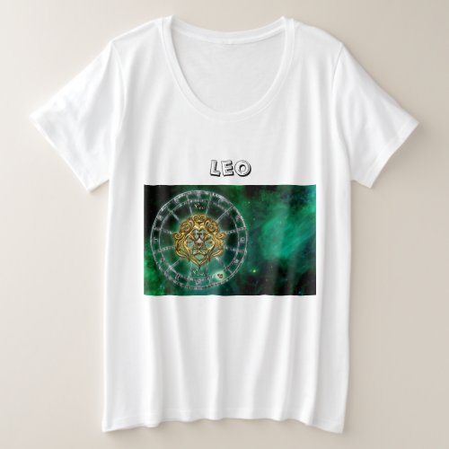 Leo Zodiac Astrology design Plus Size T_Shirt