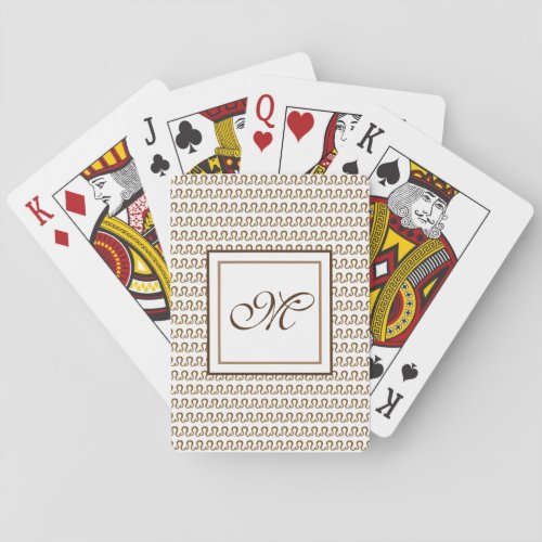 Leo Zodiac Astrology Sign  Monogram Poker Cards