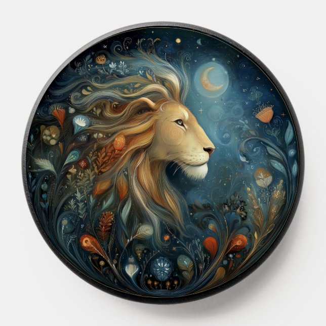 Leo Zodiac Birth Sign Astrology Celestial PopSocket (Popsocket)