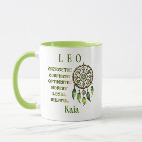  Leo Zodiac Birthstone  Mug