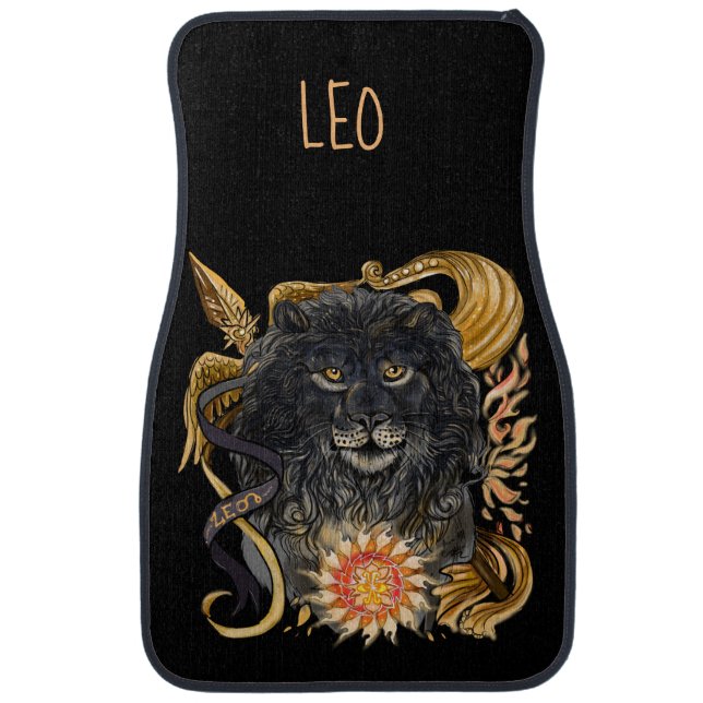 Leo Zodiac Car Floor Mat (Front)
