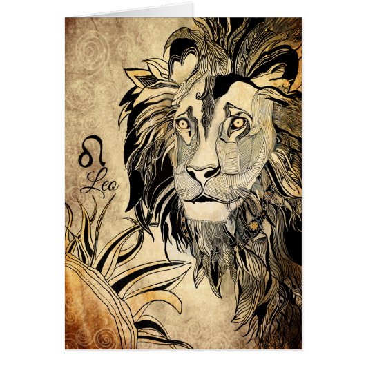 Leo Zodiac Cards (Front)