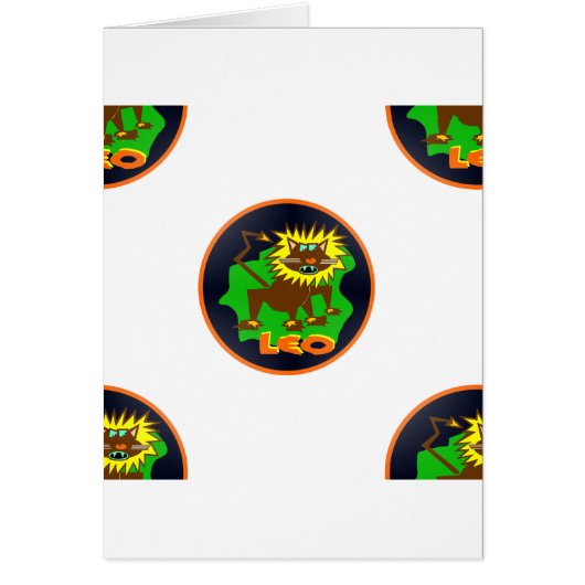 leo zodiac cards (Front)