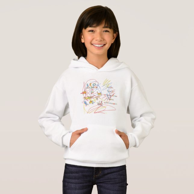 Leo Zodiac Children's Astrology Hoodie (Front Full)