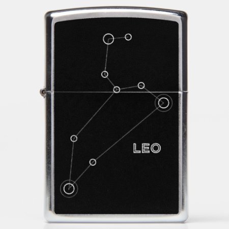 Leo Zodiac Constellation Zippo Lighter