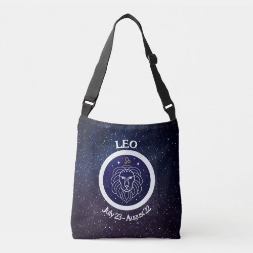 Leo Zodiac Design Crossbody Bag