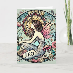 Leo Zodiac Fairy Astrology Sign Fairies Card