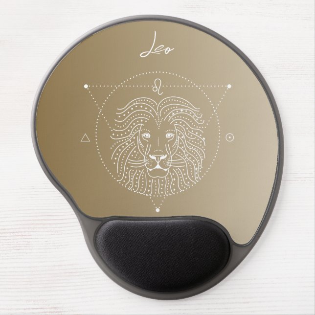 Leo zodiac horoscope star sign gradient gel mouse pad (Front)