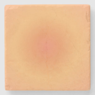 Leo Zodiac, Leo Aura Orange Gradient Stone Coaster