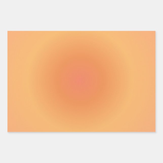 Leo Zodiac, Leo Aura Orange Gradient Wrapping Paper Sheets (Front)