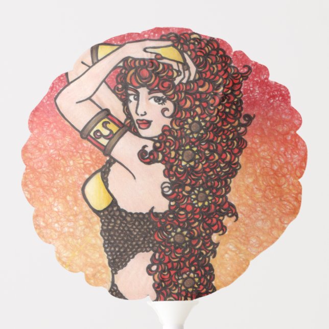 Leo Zodiac Lion Goddess Astrology Leos Symbol Balloon (Front)