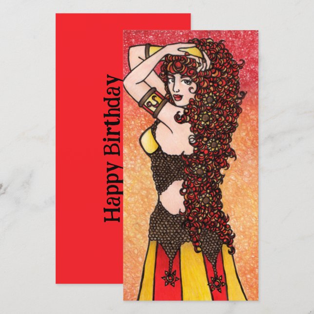 Leo Zodiac Lion Goddess Astrology Leos Symbol Holiday Card (Front/Back)