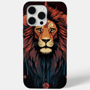 Leo Zodiac Lion Graphic Print iPhone 15 Pro Max Case