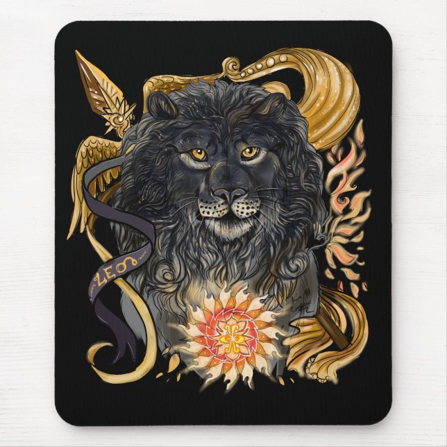 Leo Zodiac Mouse Pad (Front)