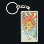 Leo Zodiac Sign Abstract Art Vintage Keychain<br><div class="desc">An abstract illustration of the Leo zodiac sign.</div>