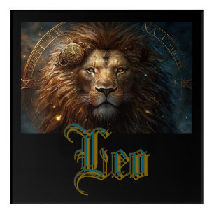 Leo Zodiac Sign Acrylic Print