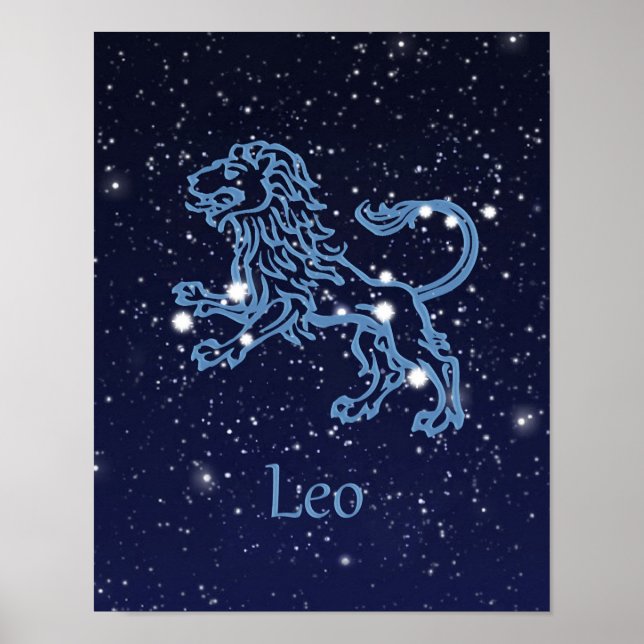 Leo Zodiac Sign and Constellation (Front)