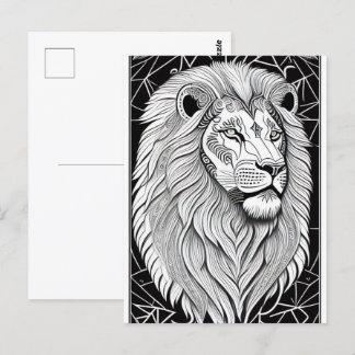 Leo Zodiac Sign - Astrological Lion Postcard