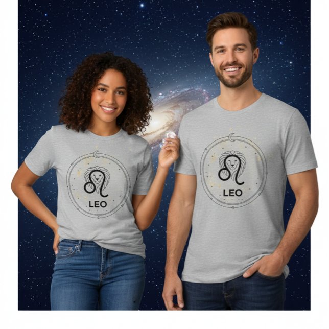 Leo Zodiac Sign Astrology Lion T-Shirt Tri-Blend Shirt (Creator Uploaded)