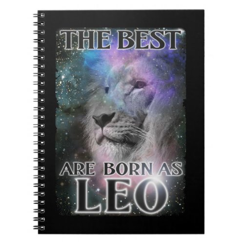 Leo Zodiac Sign Birthday Lion Born in July August Notebook