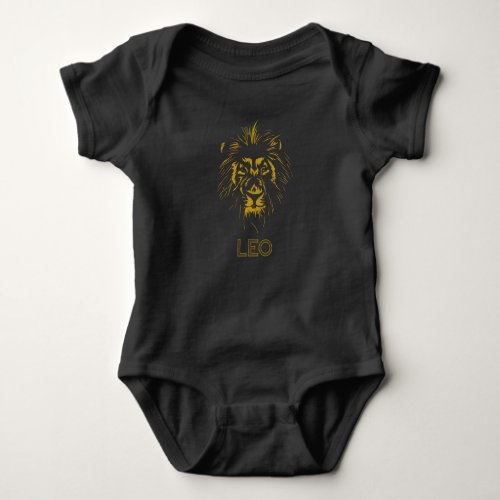 Leo Zodiac Sign Birthday Lion Horoscope Star Sign Baby Bodysuit