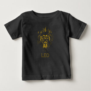 Leo Zodiac Sign Birthday Lion Horoscope Star Sign Baby T-Shirt