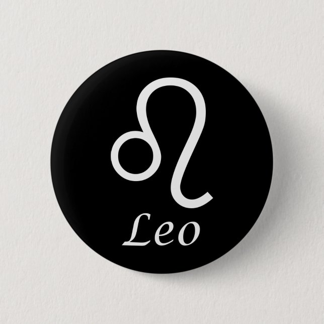 ‘Leo’ Zodiac Sign Button (Front)