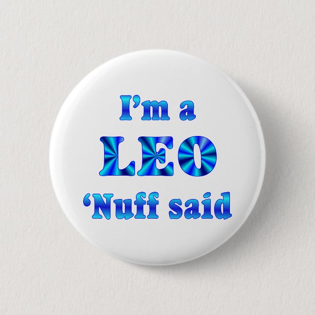 Leo Zodiac Sign Button (Front)