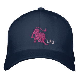 Leo Zodiac Sign Embroidery July 23 - August 22 Embroidered Baseball Cap