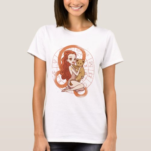 LEO ZODIAC SIGN GIRL LION CUB  T_Shirt