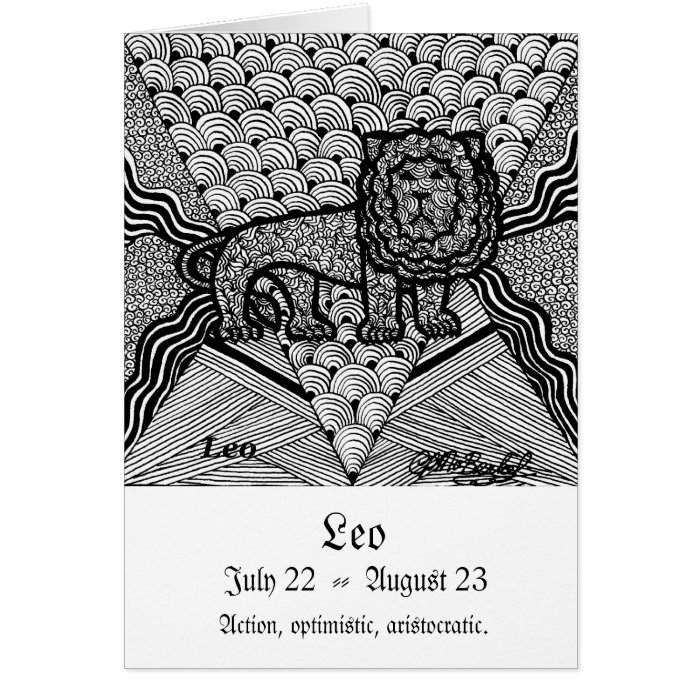 Leo  (Zodiac sign) Greeting Cards