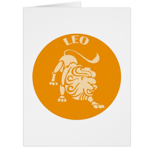 Leo, Zodiac Sign, Horoscope, Astrology (Front)