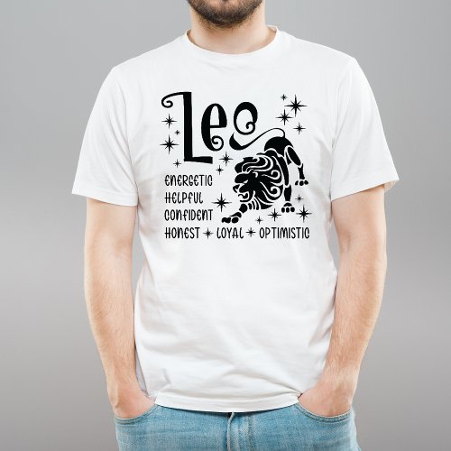 Leo Zodiac Sign Horoscope  Personality Traits    T_Shirt