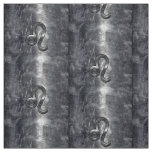 Leo Zodiac Sign in Industrial Style Fabric