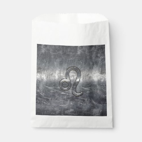 Leo Zodiac Sign in Industrial Style Favor Bag