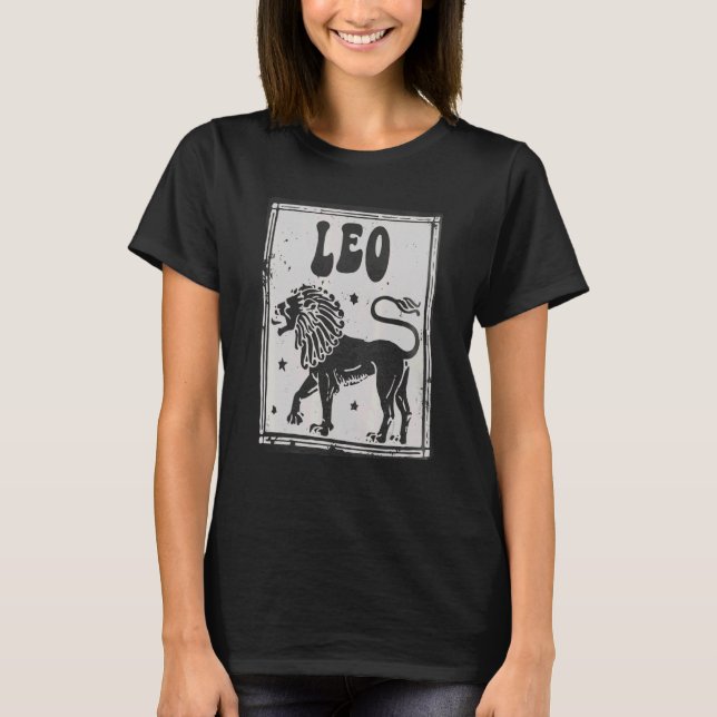 Leo Zodiac Sign July 31 Women Man Lion Birthday De T-Shirt (Front)