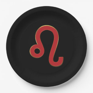LEO Zodiac Sign July August Astrology Birthday Paper Plates