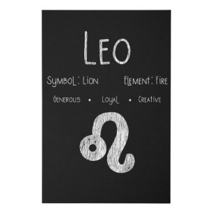 Leo Zodiac Sign Lion Fire Astrology Birthday Gift