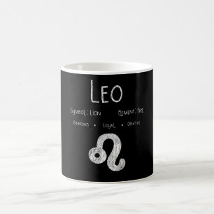 Leo Zodiac Sign Lion Fire Astrology Birthday Gift Coffee Mug
