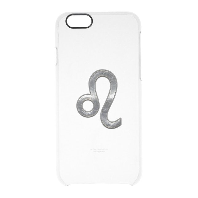 Leo Zodiac Sign on Green Digital Camo Uncommon iPhone Case (Back)