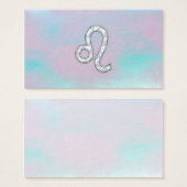 Leo Zodiac Sign on Pastels Nacre Style Print (Front & Back)