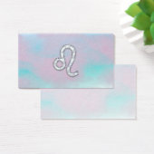 Leo Zodiac Sign on Pastels Nacre Style Print (Desk)