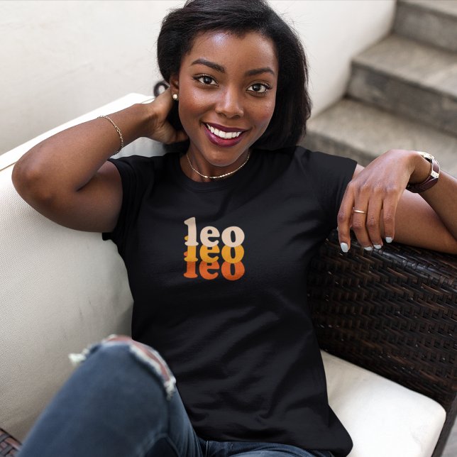 Leo Zodiac Sign | Orange Power Color T-Shirt (Creator Uploaded)