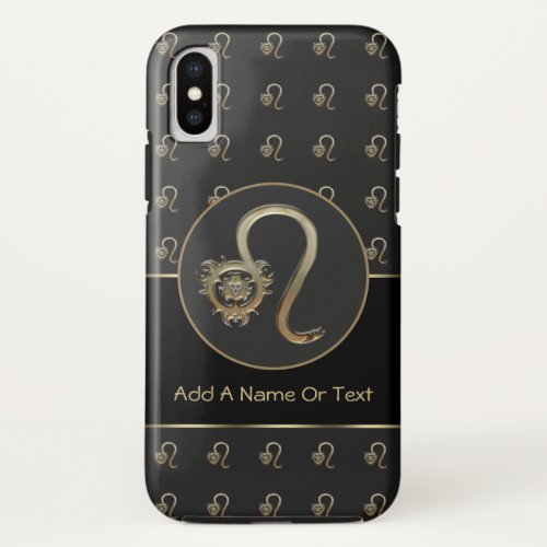 Leo Zodiac Sign Personalized iPhone X Case