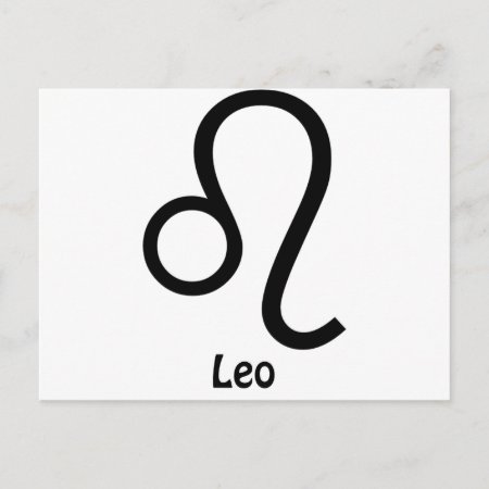 Leo Zodiac Sign Postcard
