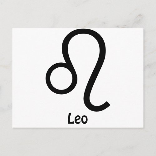 Leo Zodiac Sign Postcard