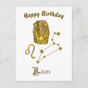 Leo Zodiac Sign - Postcard