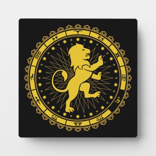 Leo _ Zodiac Sign _ Symbol _ Horoscope Plaque
