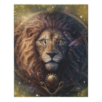 Leo Zodiac Sign Watercolor Design