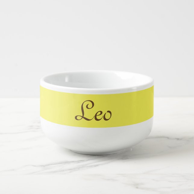 Leo Zodiac Soup Mug (Front)